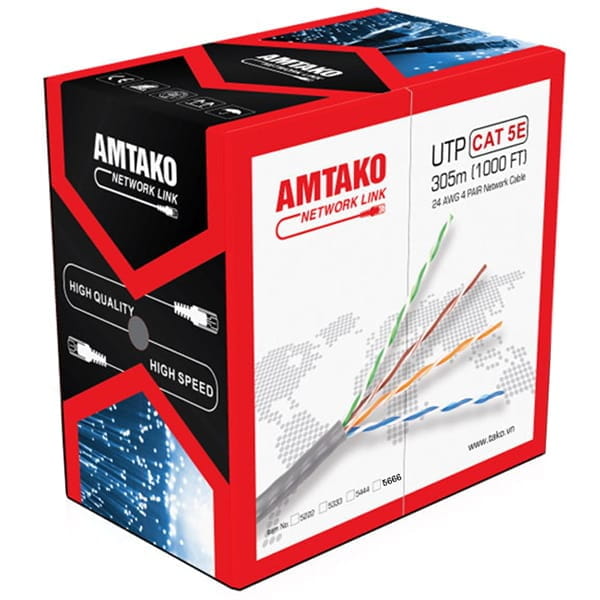 Dây mạng Cat5e UTP AMTAKO 5222