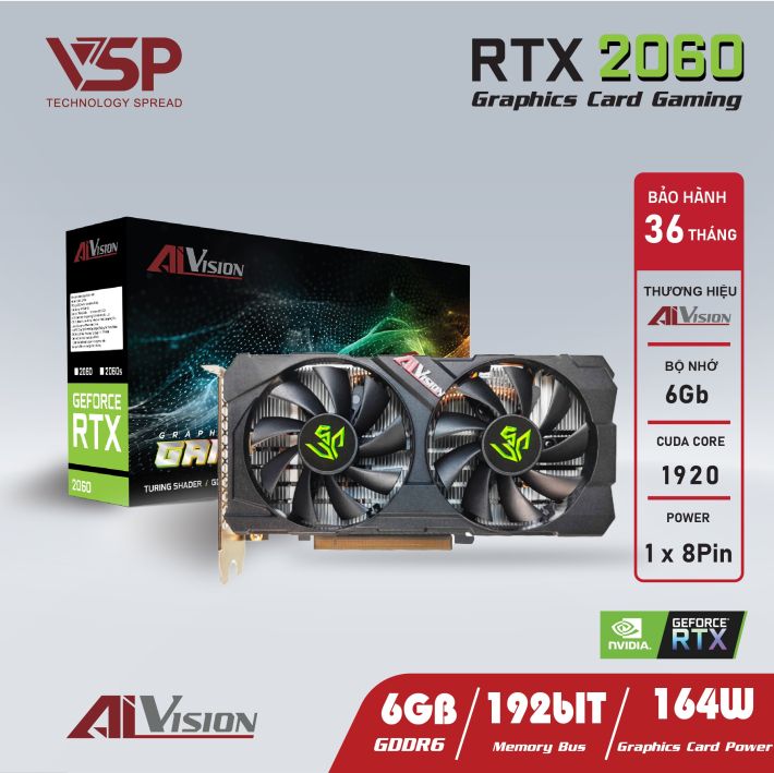 Card màn hình VSP AiVision RTX 2060 6GB