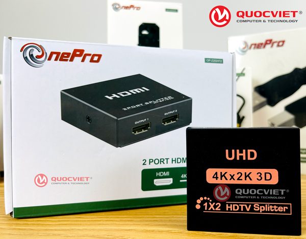 Bộ chia HDMI 1 ra 2 4K One Pro (OP-Z202412)