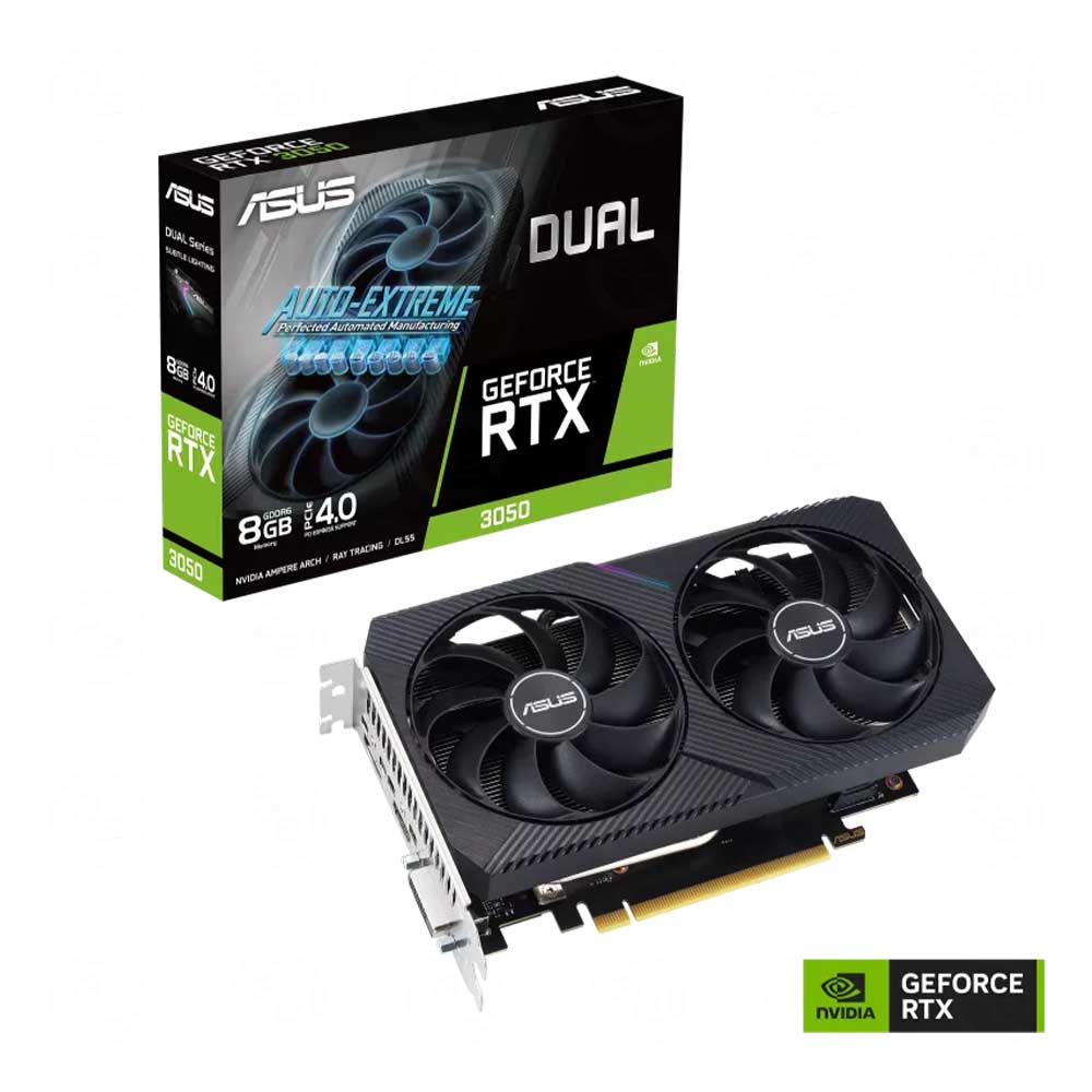 VGA ASUS Dual RTX 3050 8GB V2 GDDR6 (DUAL-RTX3050-8G-V2)