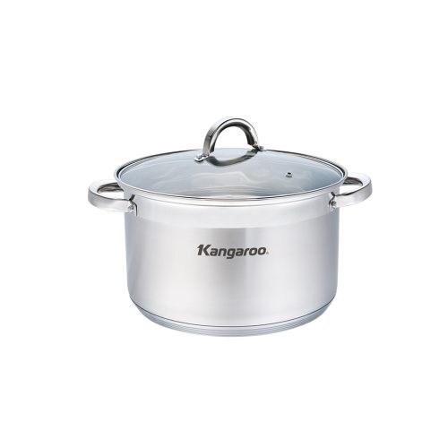 Nồi Inox, đáy từ, 5 đáy, Size20, Kangaroo KG876S