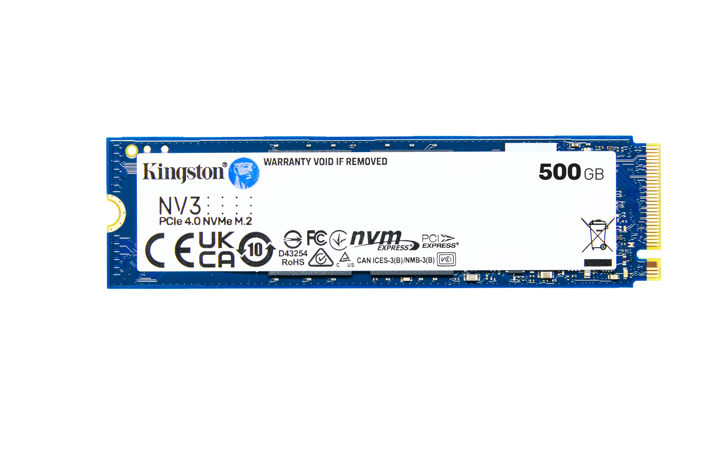 Ổ cứng SSD Kingston 500GB NV3 PCIe 4.0 x4 NVMe M.2(SNV3S/500G)